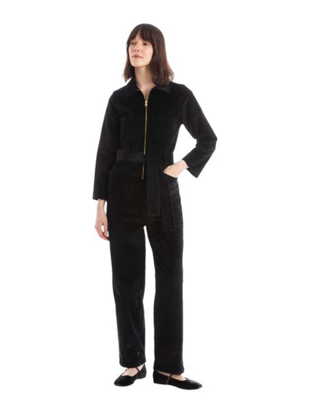 Rita Row Brown Cord Cristal Jumpsuit